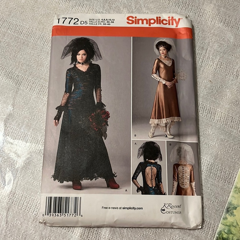 Simplicity Sewing Pattern 1772 New Uncut